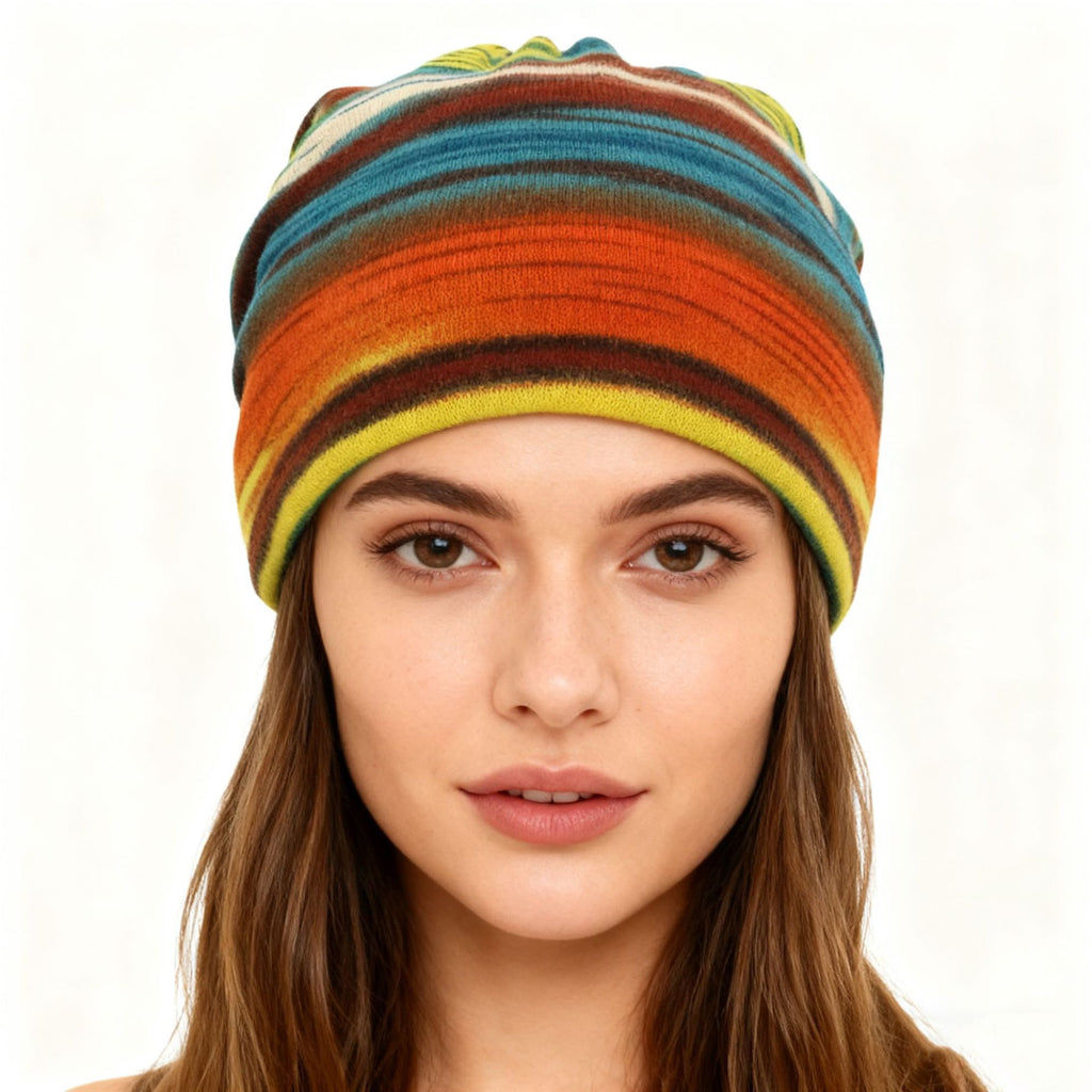 Striped Beanie Hat