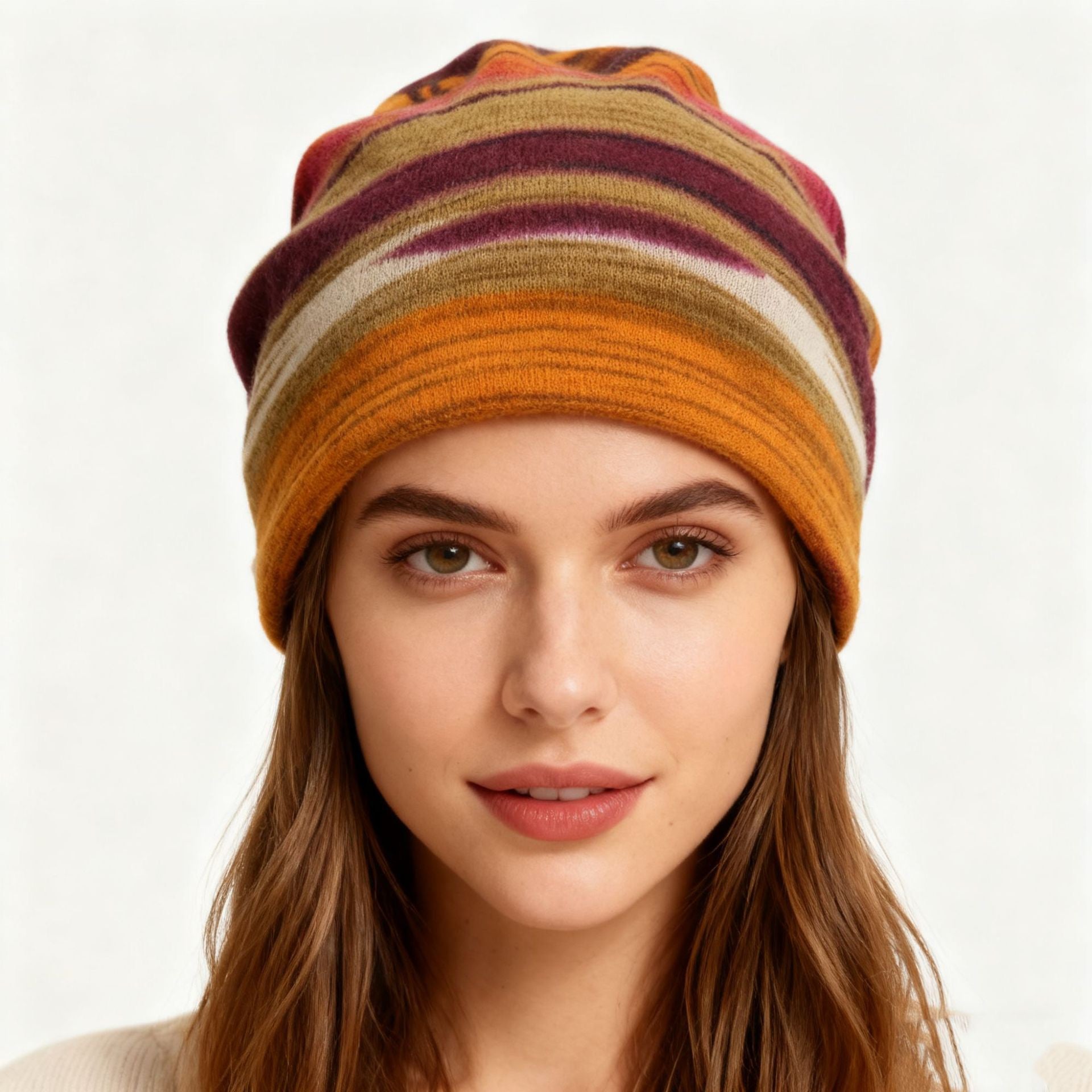 Striped Beanie Hat