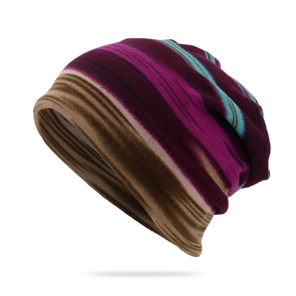 Striped Beanie Hat
