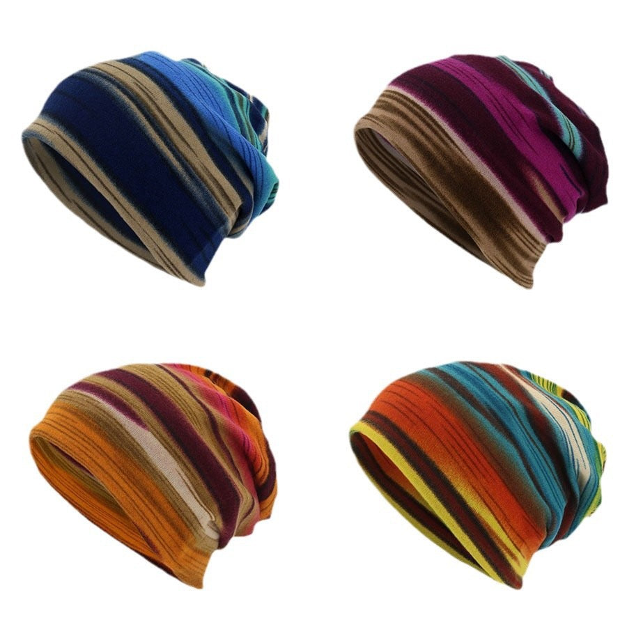 Striped Beanie Hat