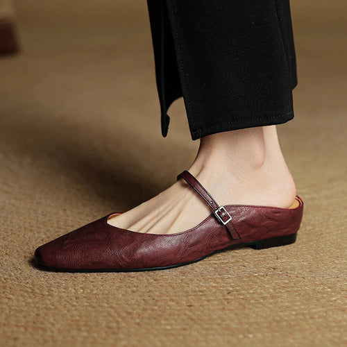 Genuine Leather Mules